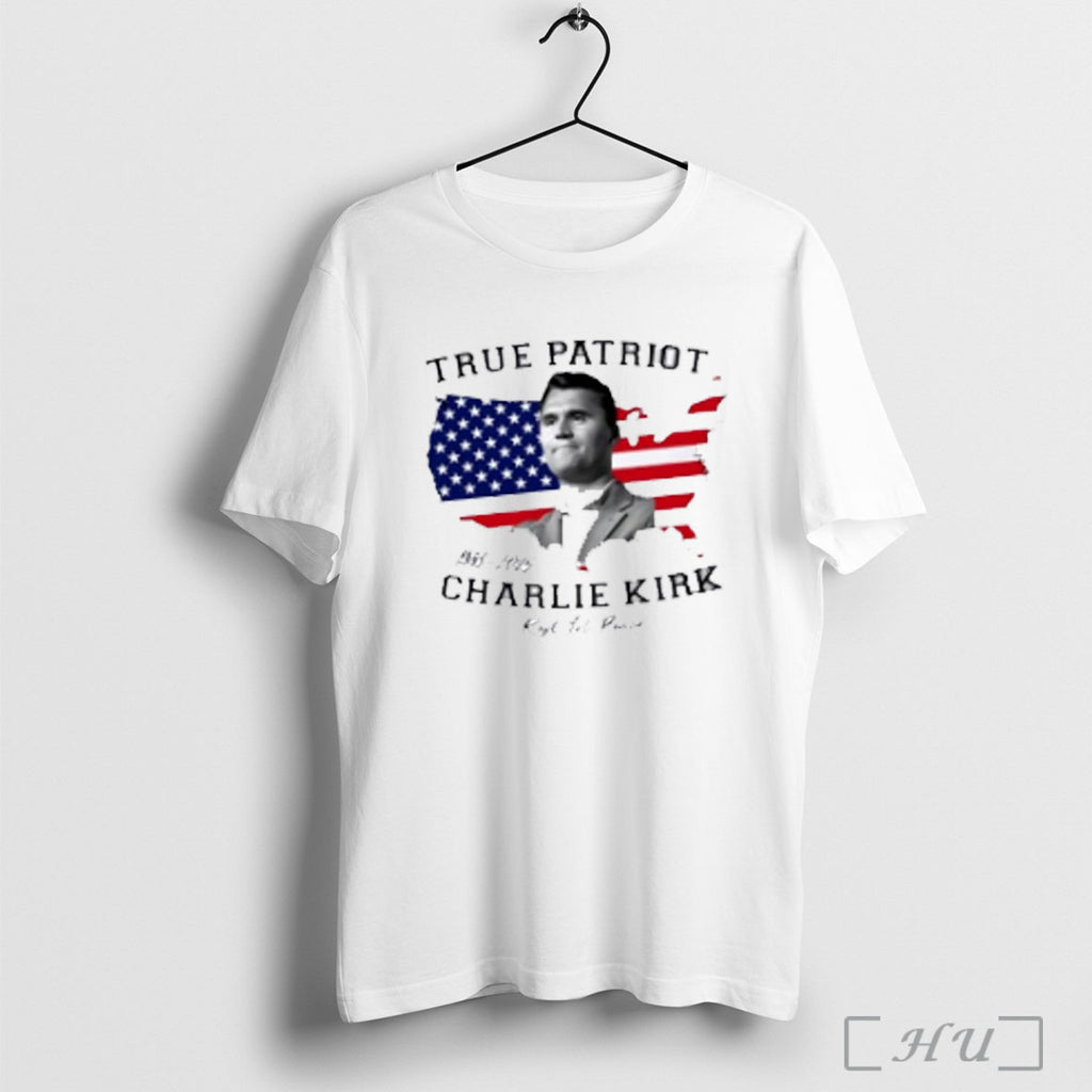 Officials True Patriot Charlie Kirk Rest In Peace American Flag T Shirt Sweatshirt Png