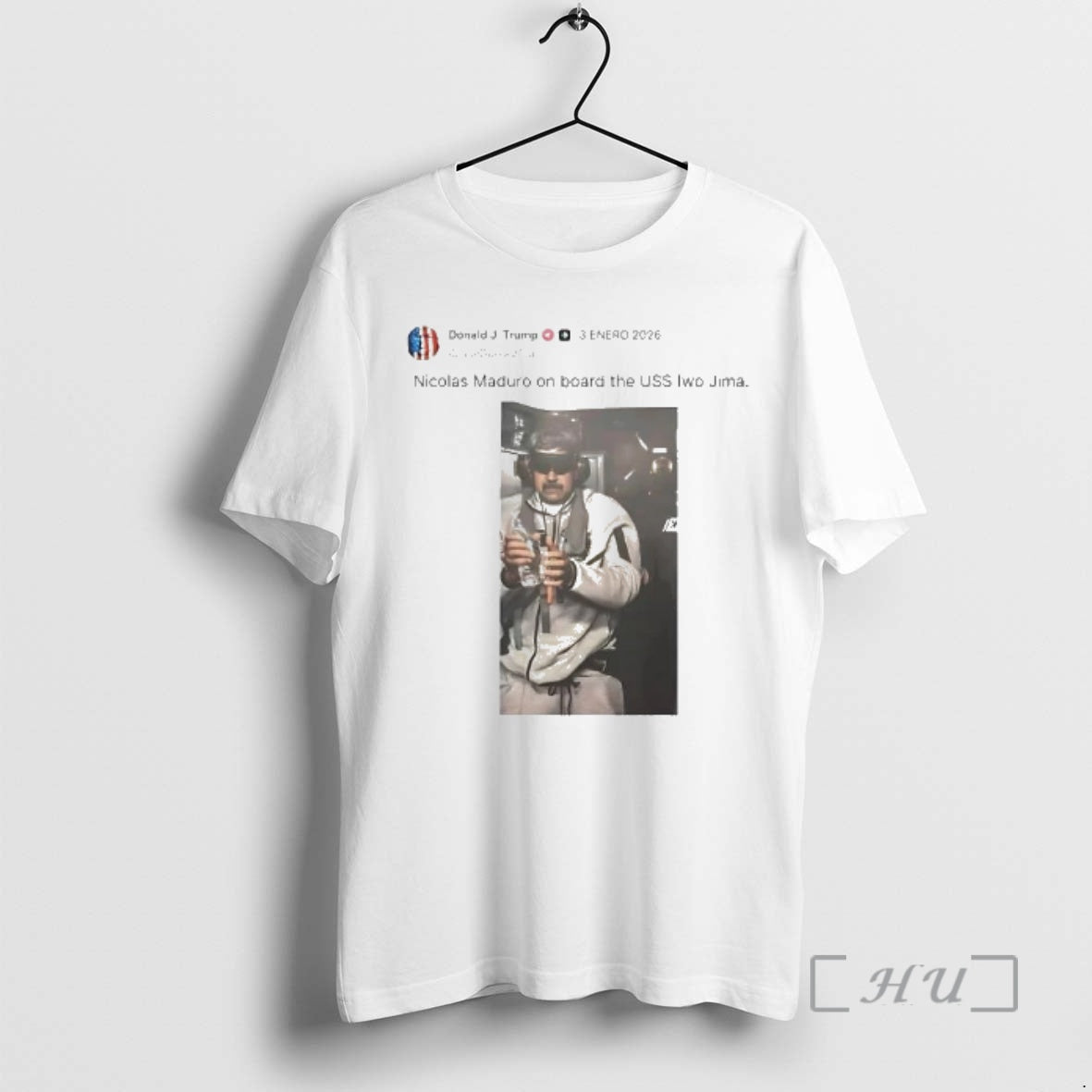 Officials Trump On X Nicolas Maduro On Board The Uss Iwo Jima Premium T Shirts Hoodie, Sweatshirt | WearSparks.com