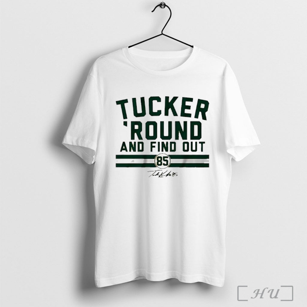 Officials Tucker Kraft Green Bay Packers Football Tucker Round And Find Out Signature