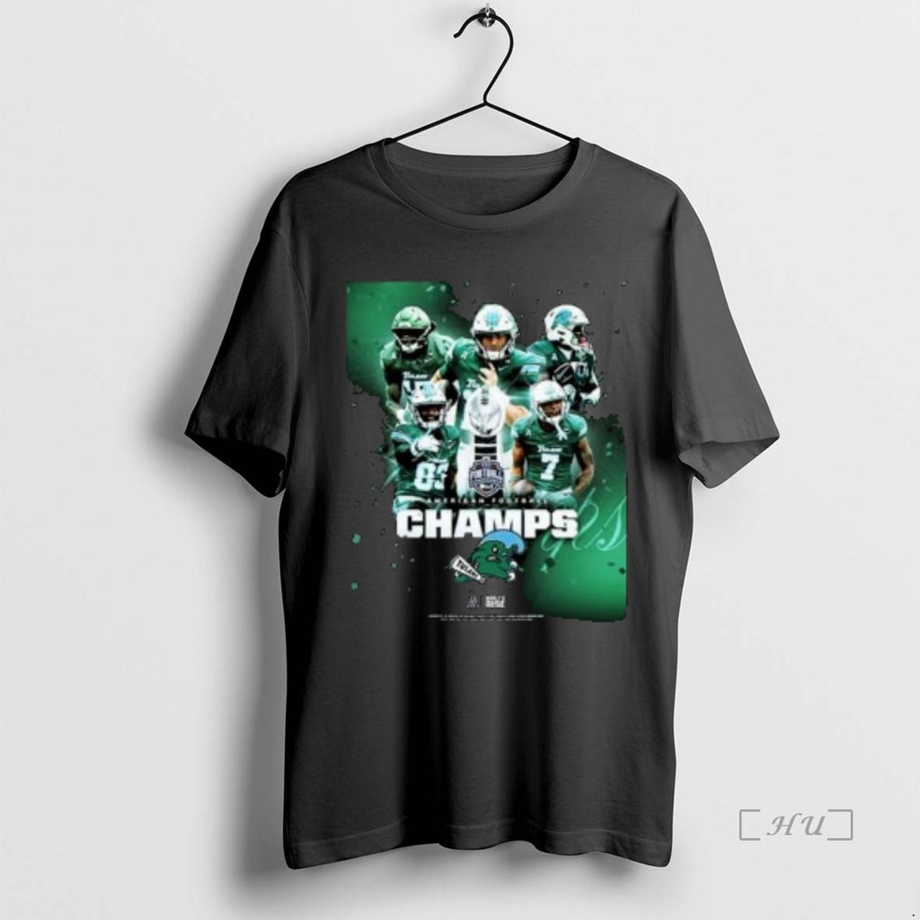 Officials Tulane Football Champions 2025 American Football Championship Circle Black