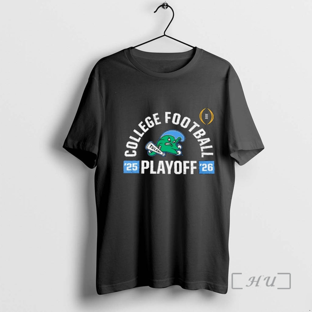 Officials Tulane Green Wave 2025 26 College Football Playoff Touchdown Glory Ornaments Premium T Shirts
