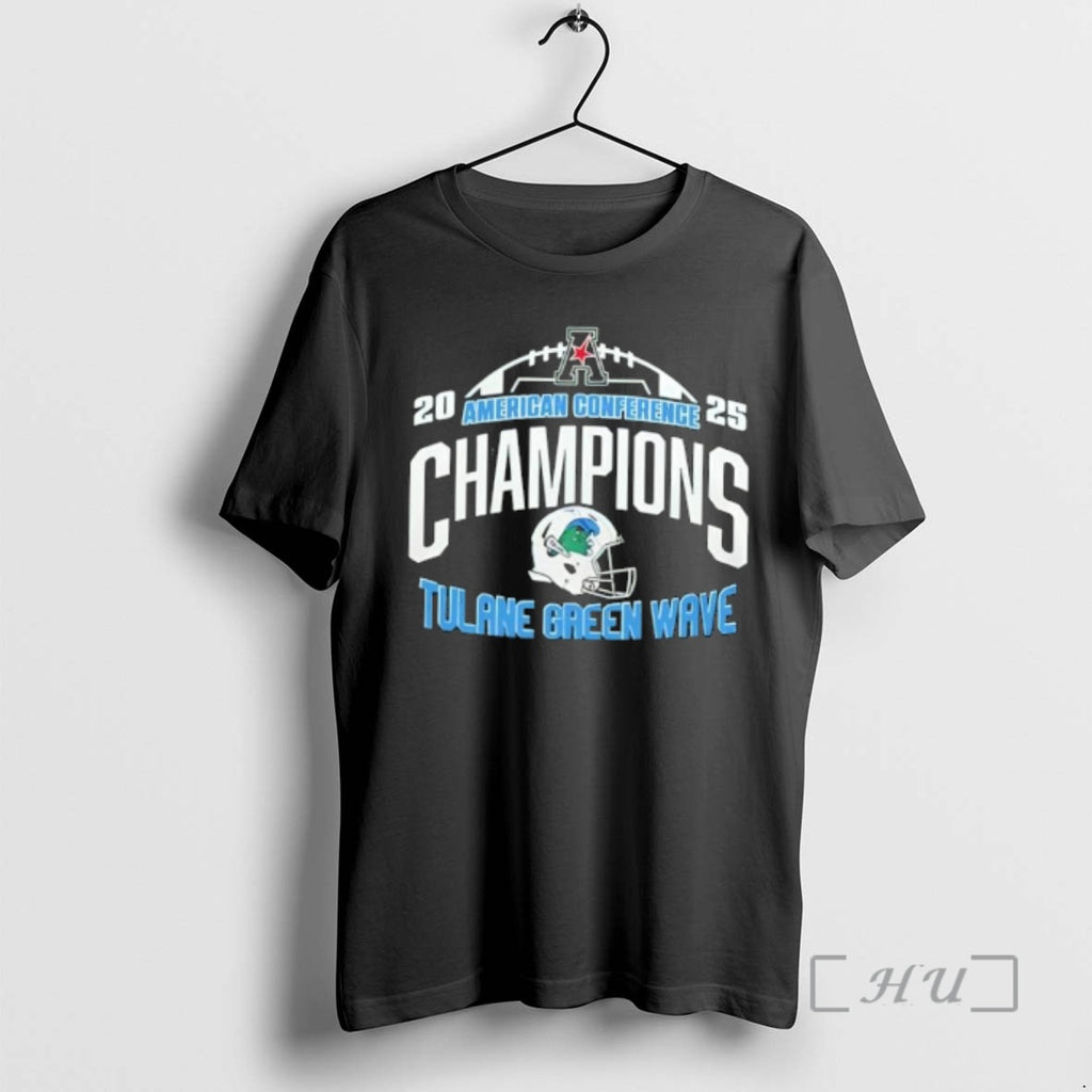 Officials Tulane Green Wave 2025 Aac Football Champions Limited Edition