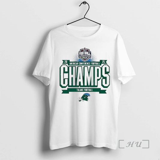 Officials Tulane Green Wave 2025 American Conference Football Champions T-Shirts, Hoodie, Sweatshirt | WearSparks.com