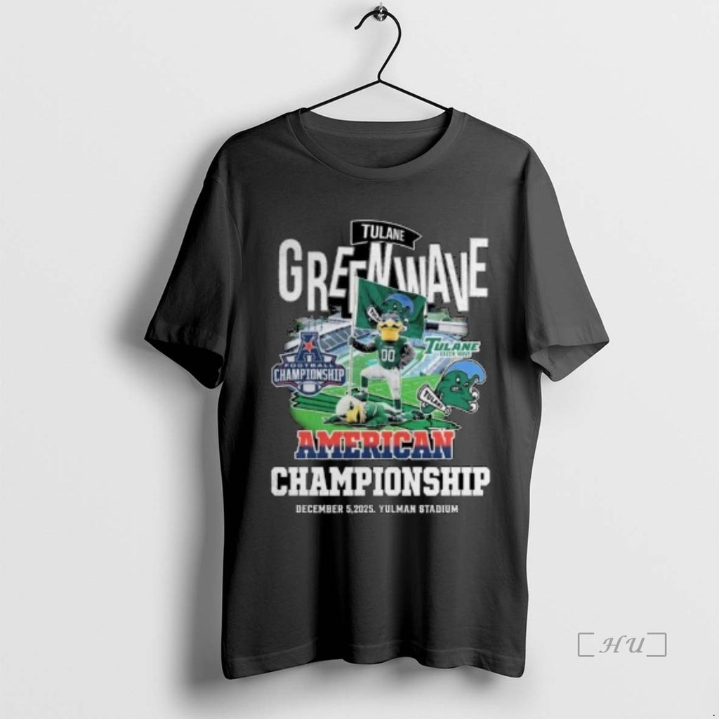 Officials Tulane Green Wave American Championship December 5 2025 Yulman Stadium Circle Black Premium