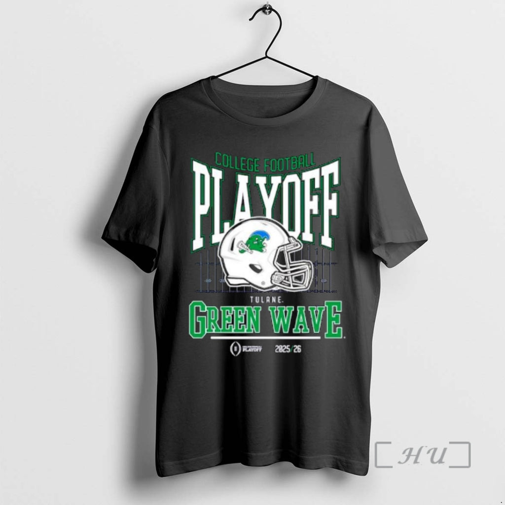 Officials Tulane Green Wave College Football Playoff 2025 26 Playoff Bound Ornaments Premium T Shirts