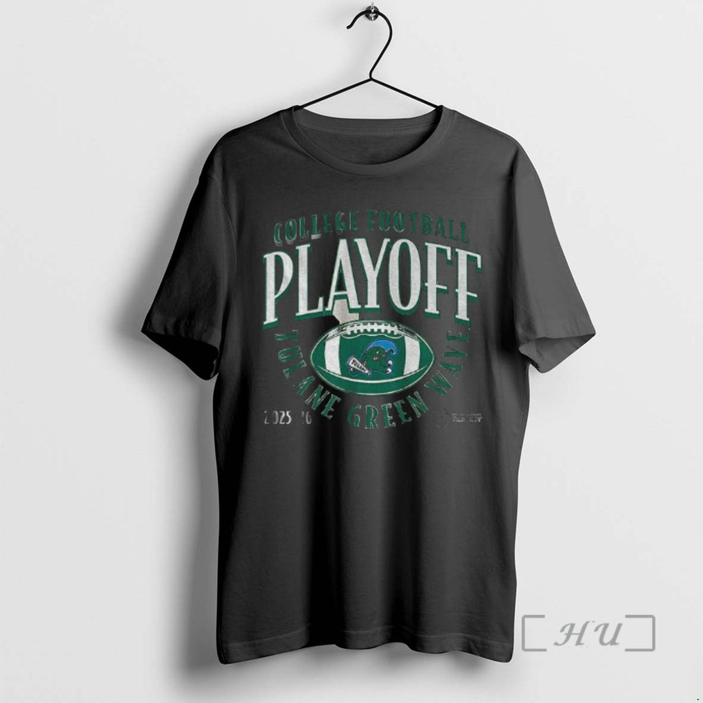 Officials Tulane Green Wave Football 2025 Cfp Curve College Football Playoff 2025 2026 Premium