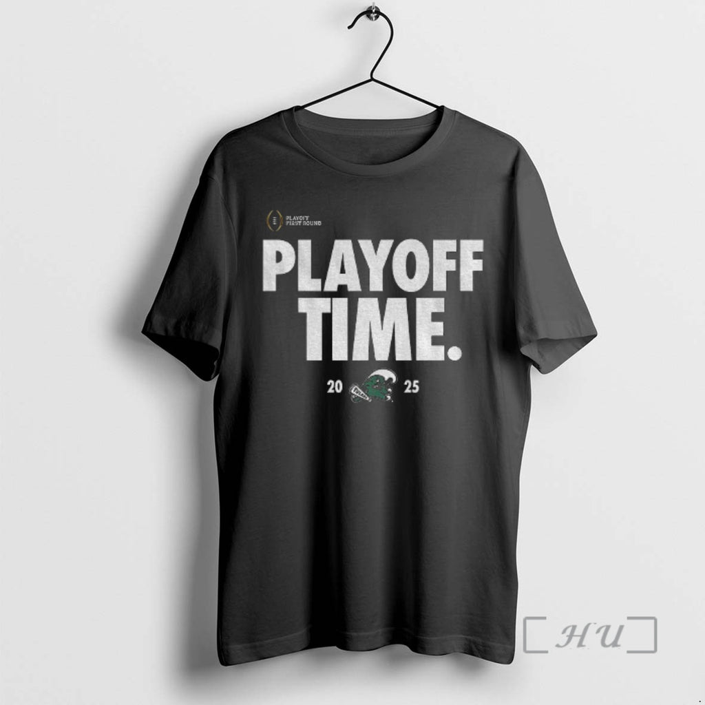 Officials Tulane Green Wave Football Playoff Time College Football Playoff 2025 Logo Premium T Shirts