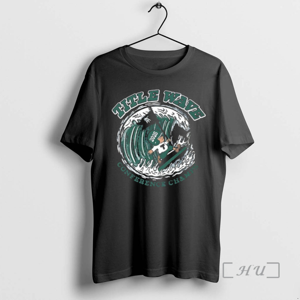 Officials Tulane Green Wave Title Wave 2025 Conference Champions 2 Sided Premium T Shirts Sweater