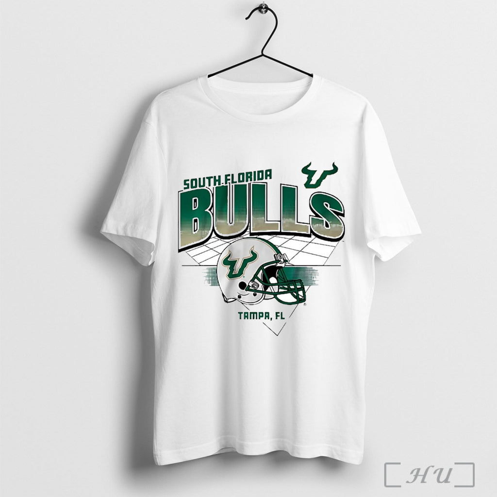 Officials Usf Bulls Helmet Grid T Shirt
