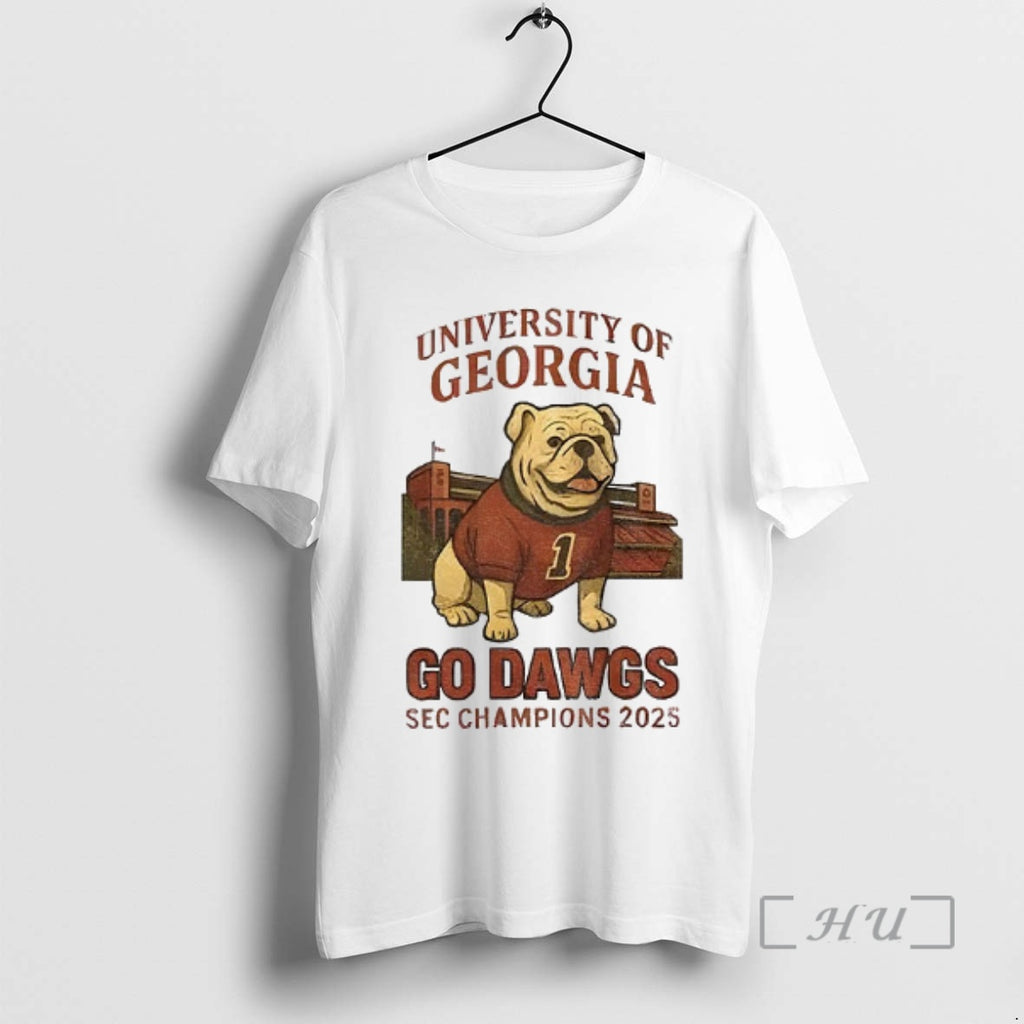 Officials University Of Georgia Bulldog Football Go Dawgs Sec Champions 2025 Premium T Shirts Sweater