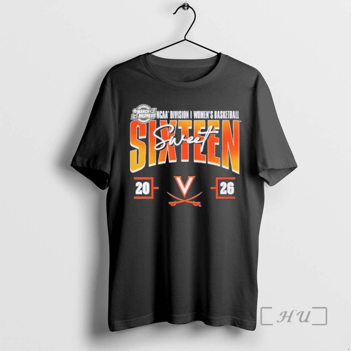 Officials Virginia Cavaliers Womens Basketball Sweet 16 Court Shot