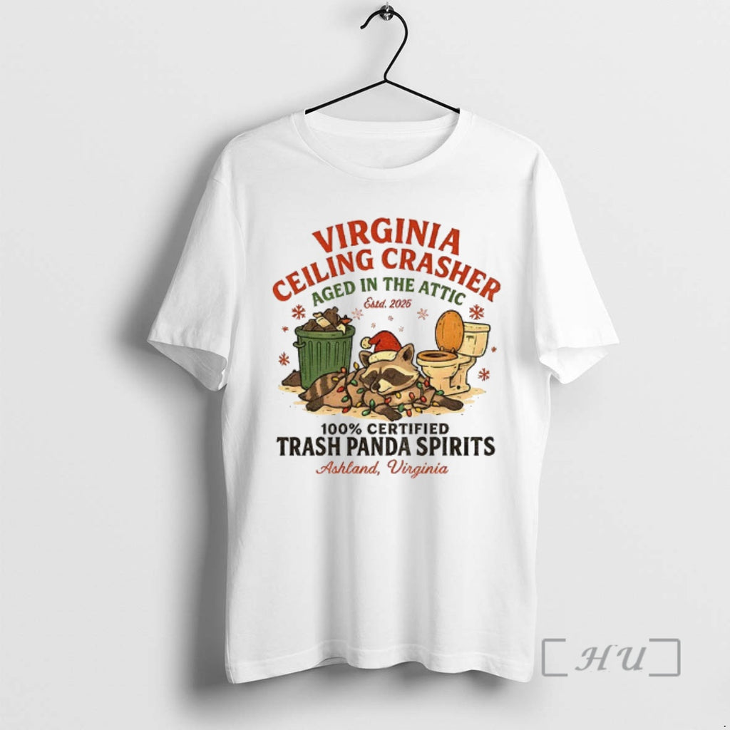 Officials Virginia Ceiling Crasher 100 Certified Trash Panda Spirits Christmas