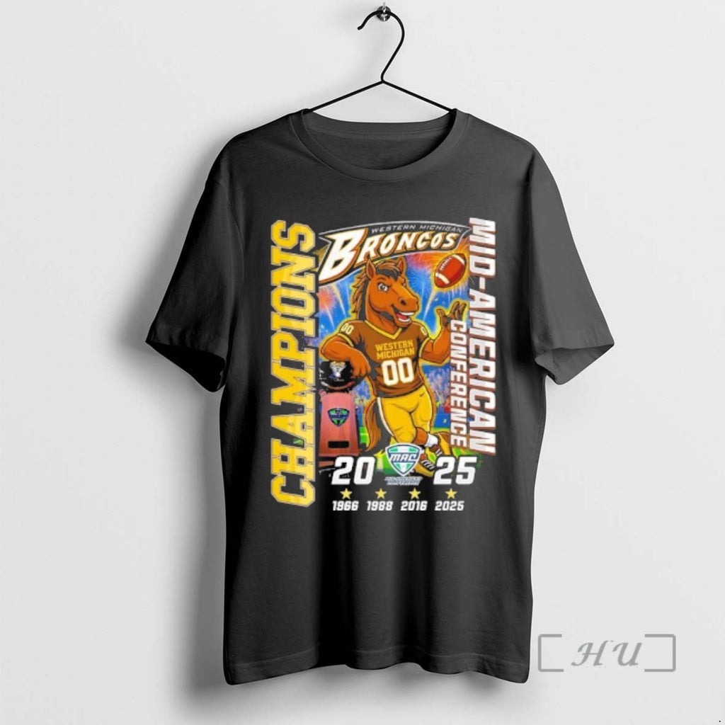 Officials Western Michigan Broncos Mascot 2025 Mac Football Champions