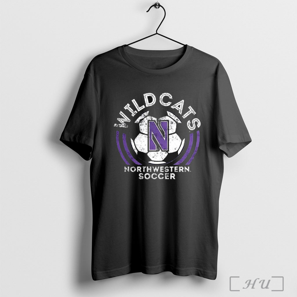 Officials Wildcats Northwestern Soccer Ball Retro T Shirt