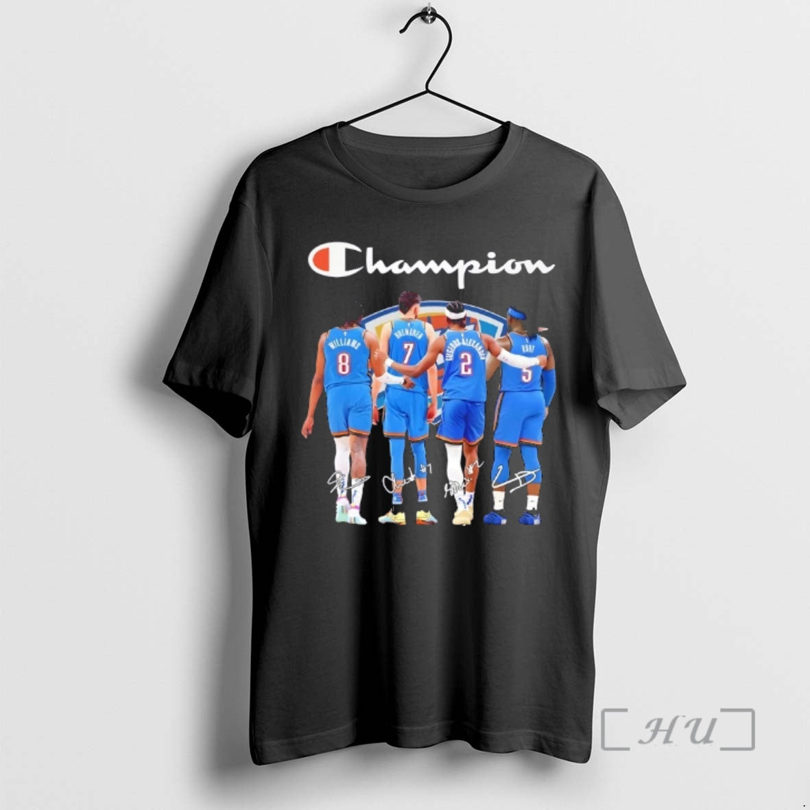 Officials Williams Holmgren Gilgeous Alexander Dort Champion Oklahoma City Thunder Signatures Premium T Shirts Sweater...