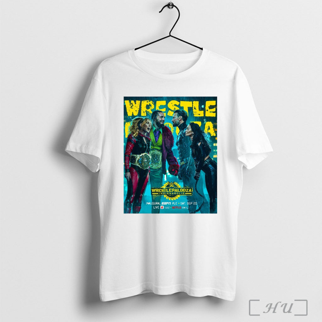 Officials Wrestlepalooza Cm Punk Aj Lee Seth Rollins Becky Lynch Saturday September 20th 2025 Artwork