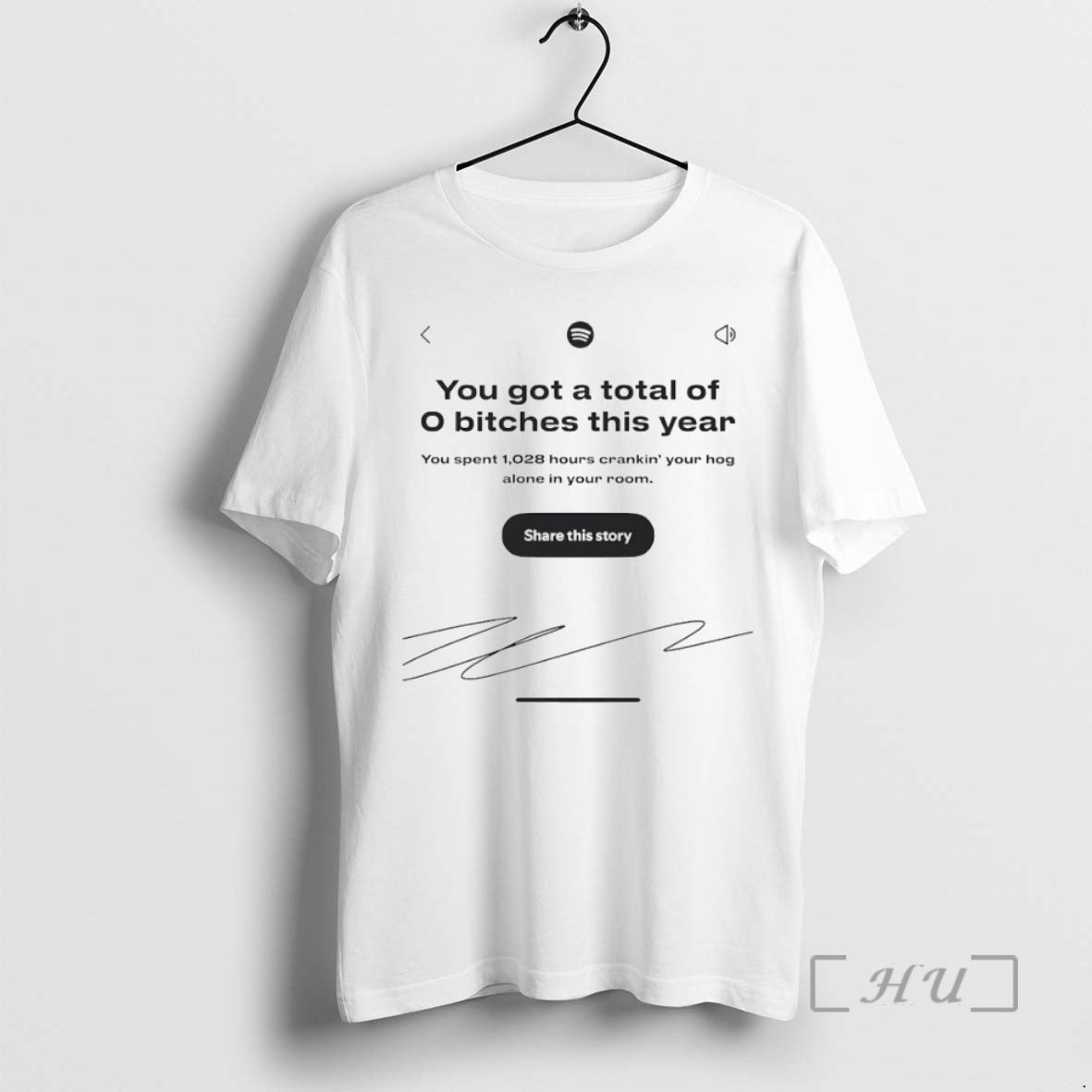 Officials You Got A Total Of 0 Bitches This Year Signature Circle Premium T Shirts Hoodie, Sweatshirt | WearSparks.com