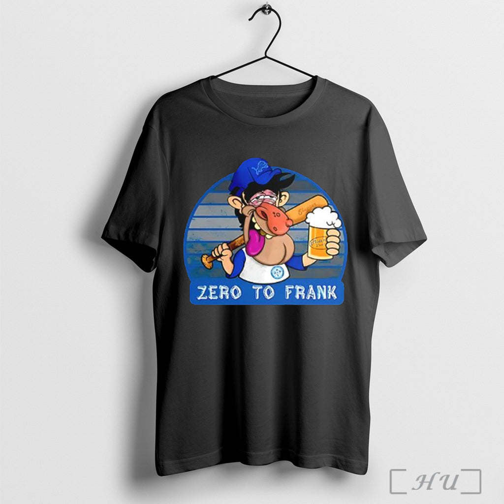 Officials Zero To Frank Baseball Player Holding Beer T Shirt