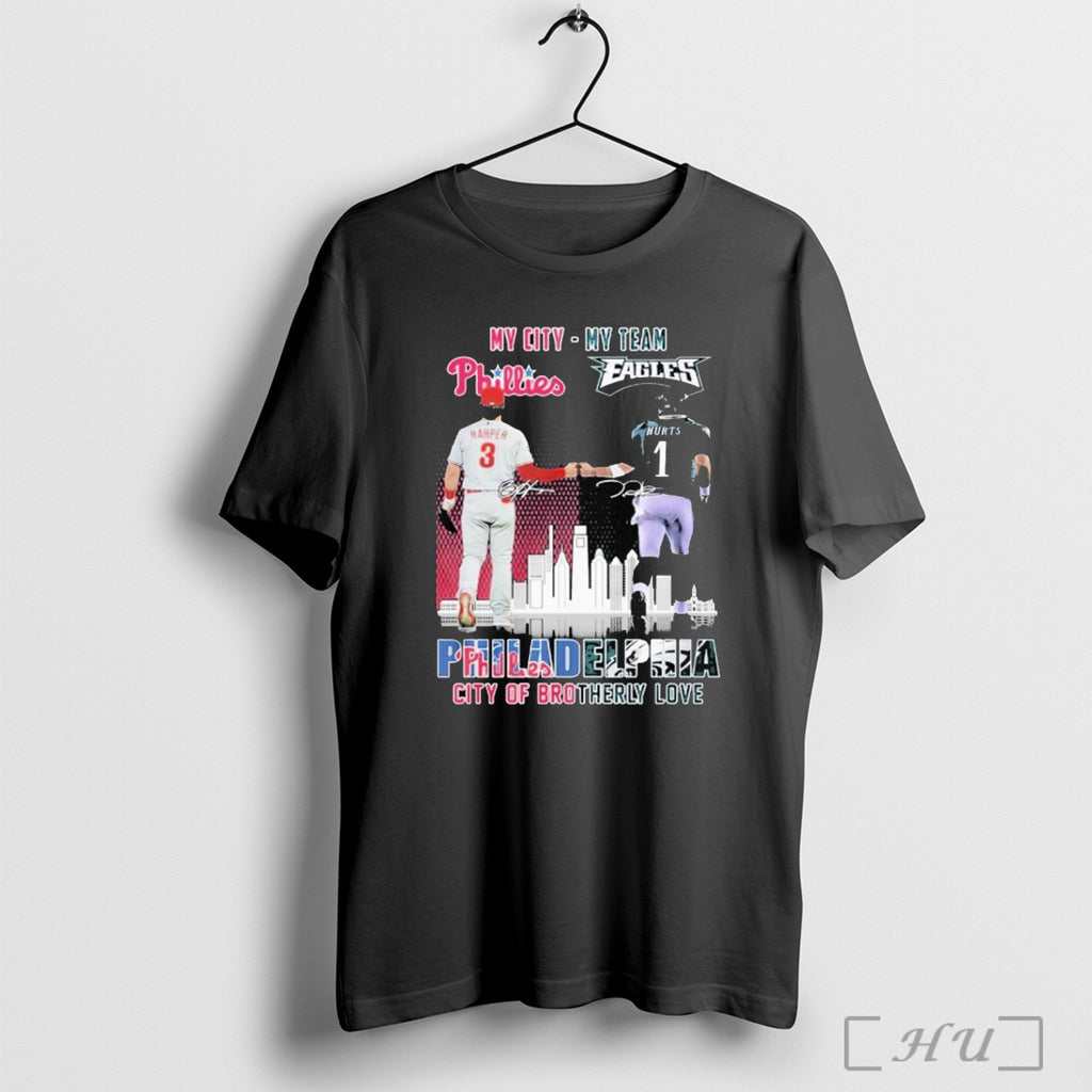 Officials My City My Team Philadelphia City Of Brotherly Love S Men T Shirt