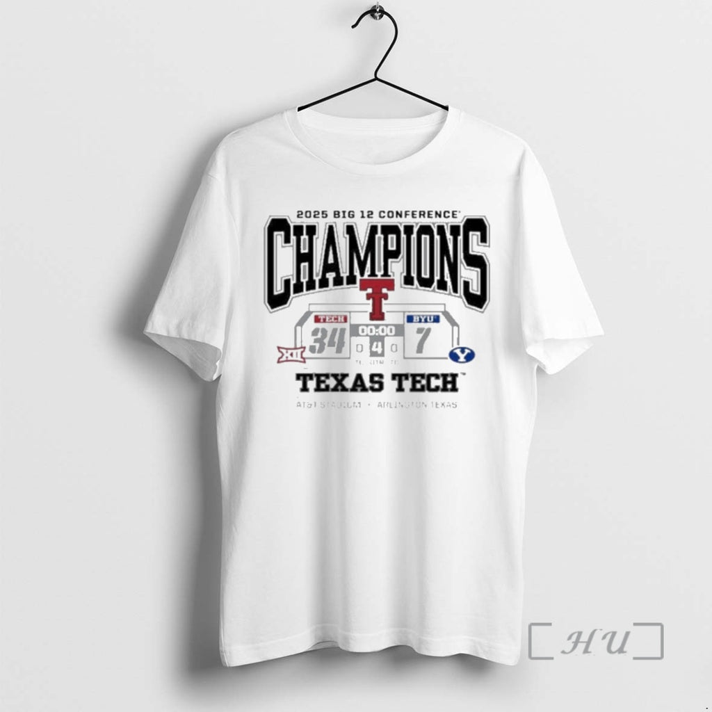 Officials Texas Tech Red Raiders Vs Byu Cougars 2025 Big 12 Champions Score Premium