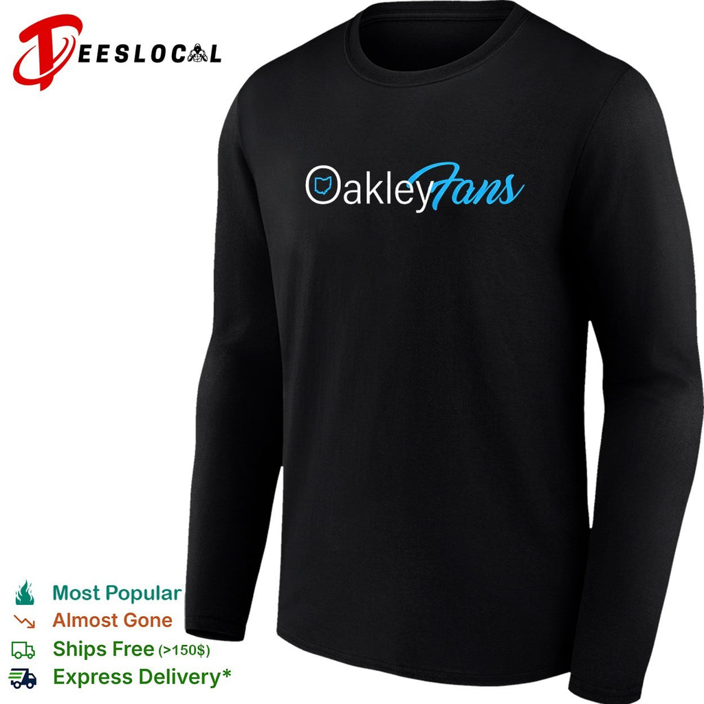 Ohio state pride OakleyFans blue typography graphic shirt