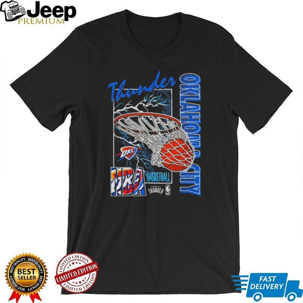 Oklahoma City Thunder NBA Basketball Slam Dunk Vintage Style T Shirt