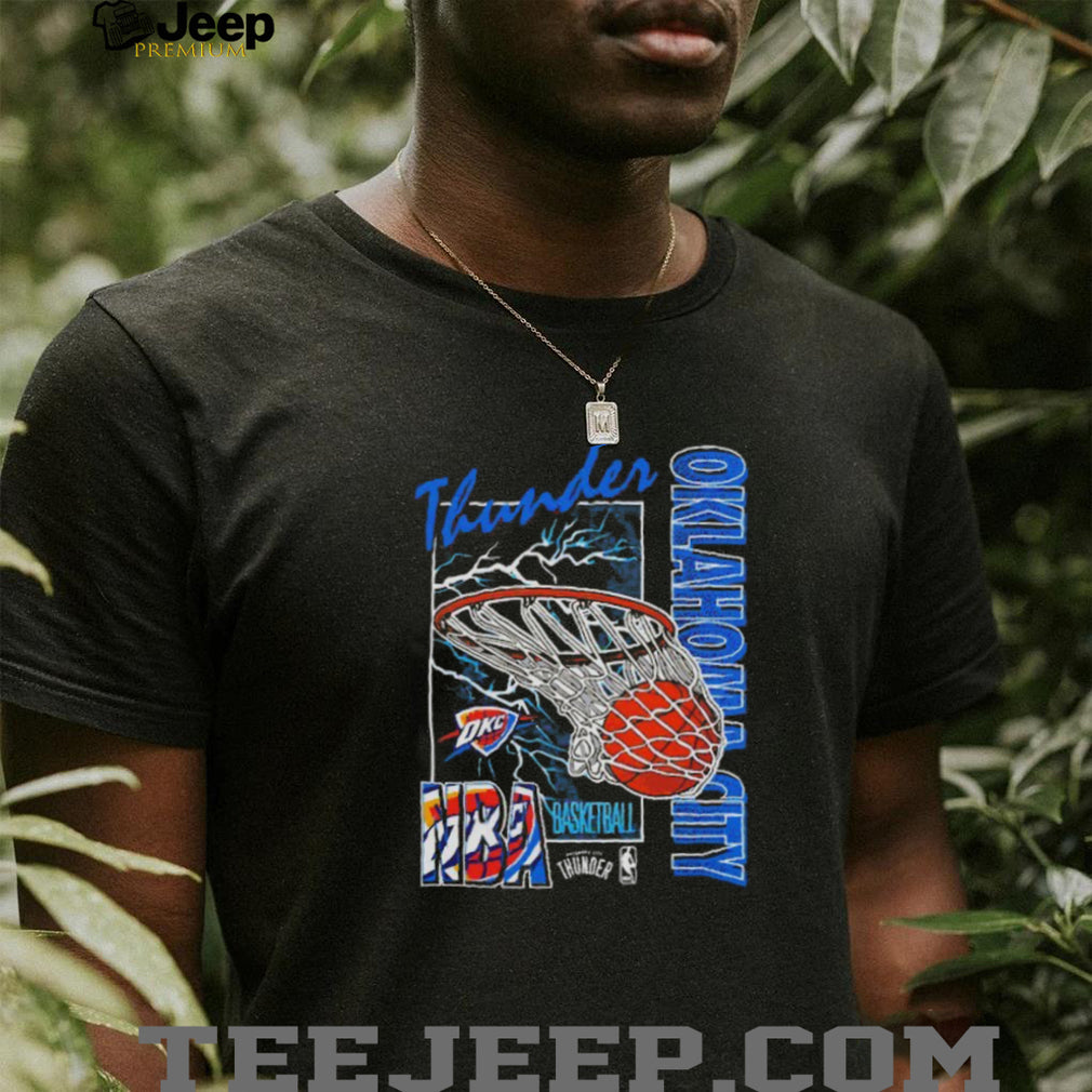 Oklahoma City Thunder NBA Basketball Slam Dunk Vintage Style T Shirt