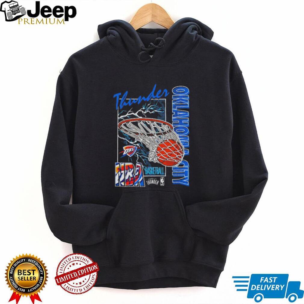 Oklahoma City Thunder NBA Basketball Slam Dunk Vintage Style T Shirt
