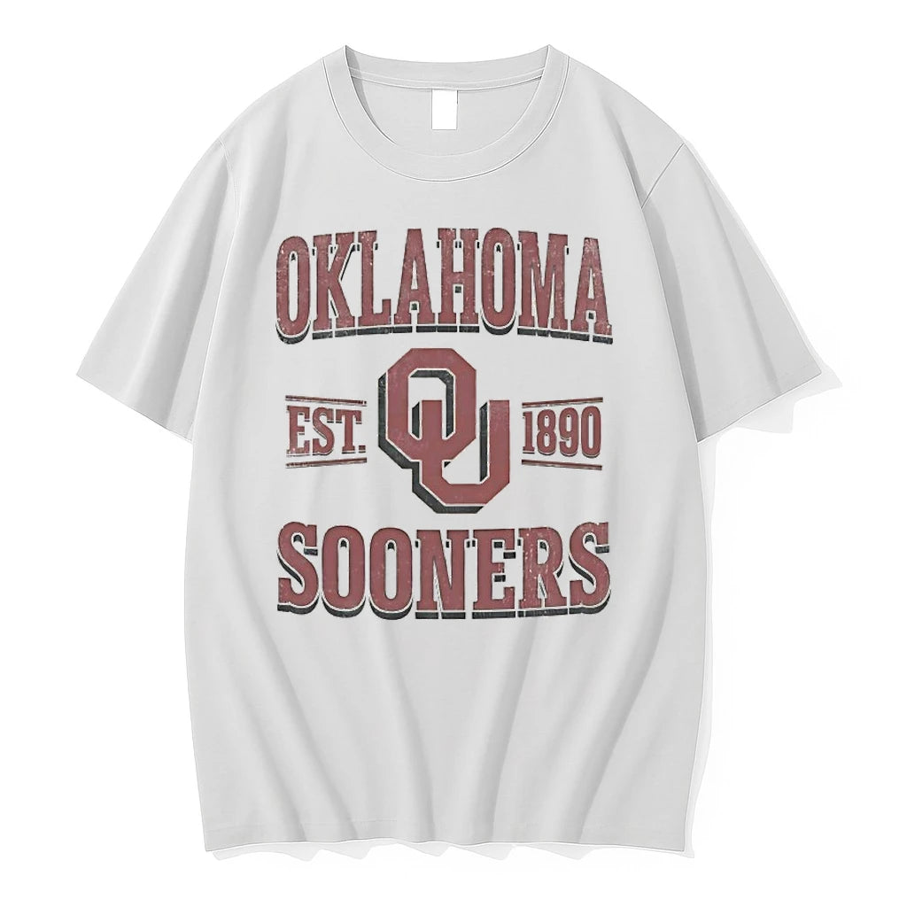 Oklahoma Sooners Est 1890 Logo Vintage Tshirts Sweater