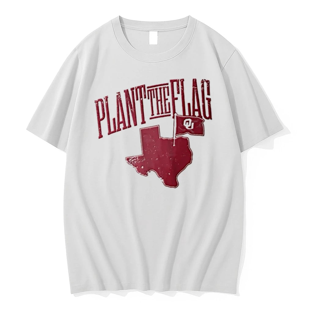 Oklahoma Sooners Ncaa Football Plant The Flag Tshirts Sweater