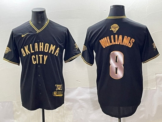 Oklahoma City Thunder #8 Jalen Williams nba Collaboration Style 2