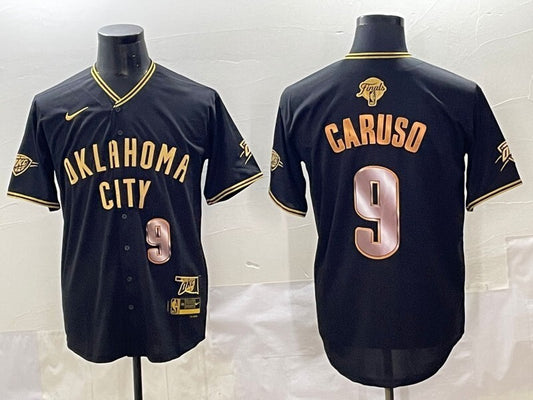 Oklahoma City Thunder #9 Alex Caruso nba Collaboration Style 3