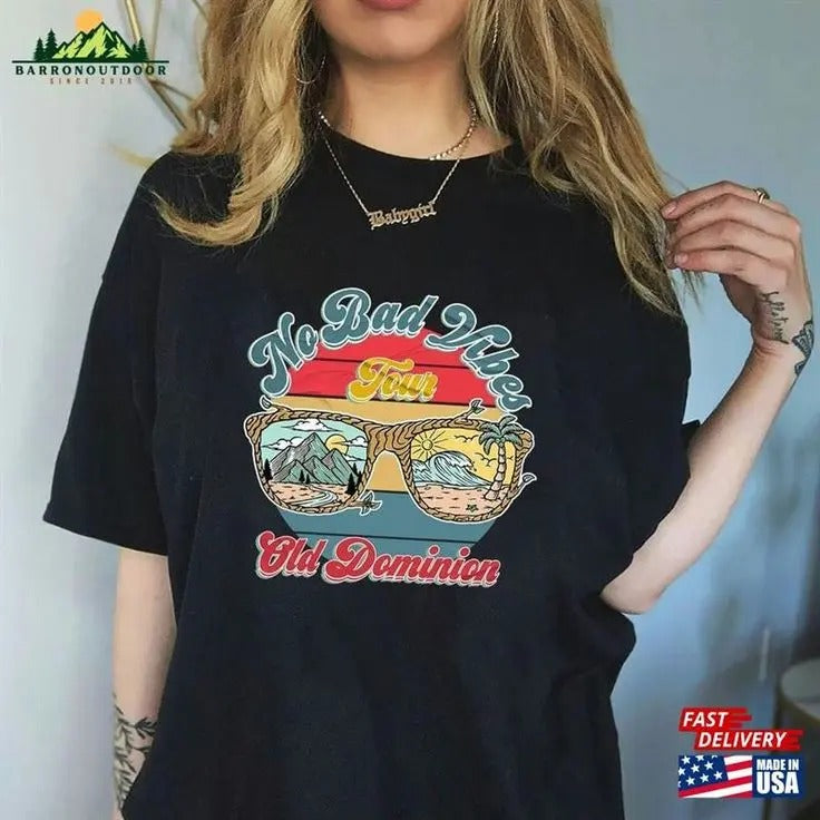 Old Dominion No Bad Vibes Tour 2023 T-Shirt Classic