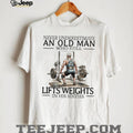 Old Man Weightlifting T Shirt Fitness and Bodybuilding Over 60s T Shirt