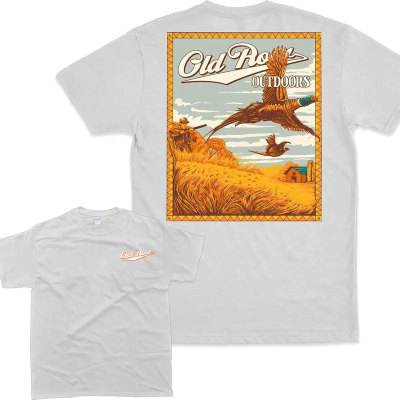 Old Row Outdoor Hunting Pheasant Unisex T-shirt, Vintage Old Row, Old Row Tshirt, Retro Tshirt, Men's clothing, Men's tshirt Casual Menswear