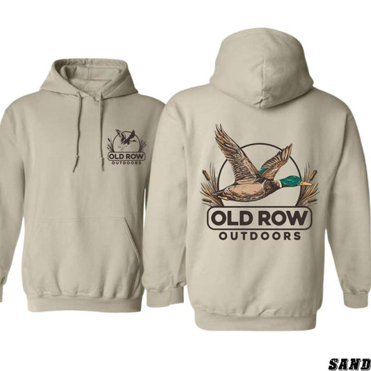 Old Row Outdoors Hoodie - Iconic Duck Graphic for Nature Enthusiasts, Perfect for Outdoor Adventures, Warm and Stylish -...