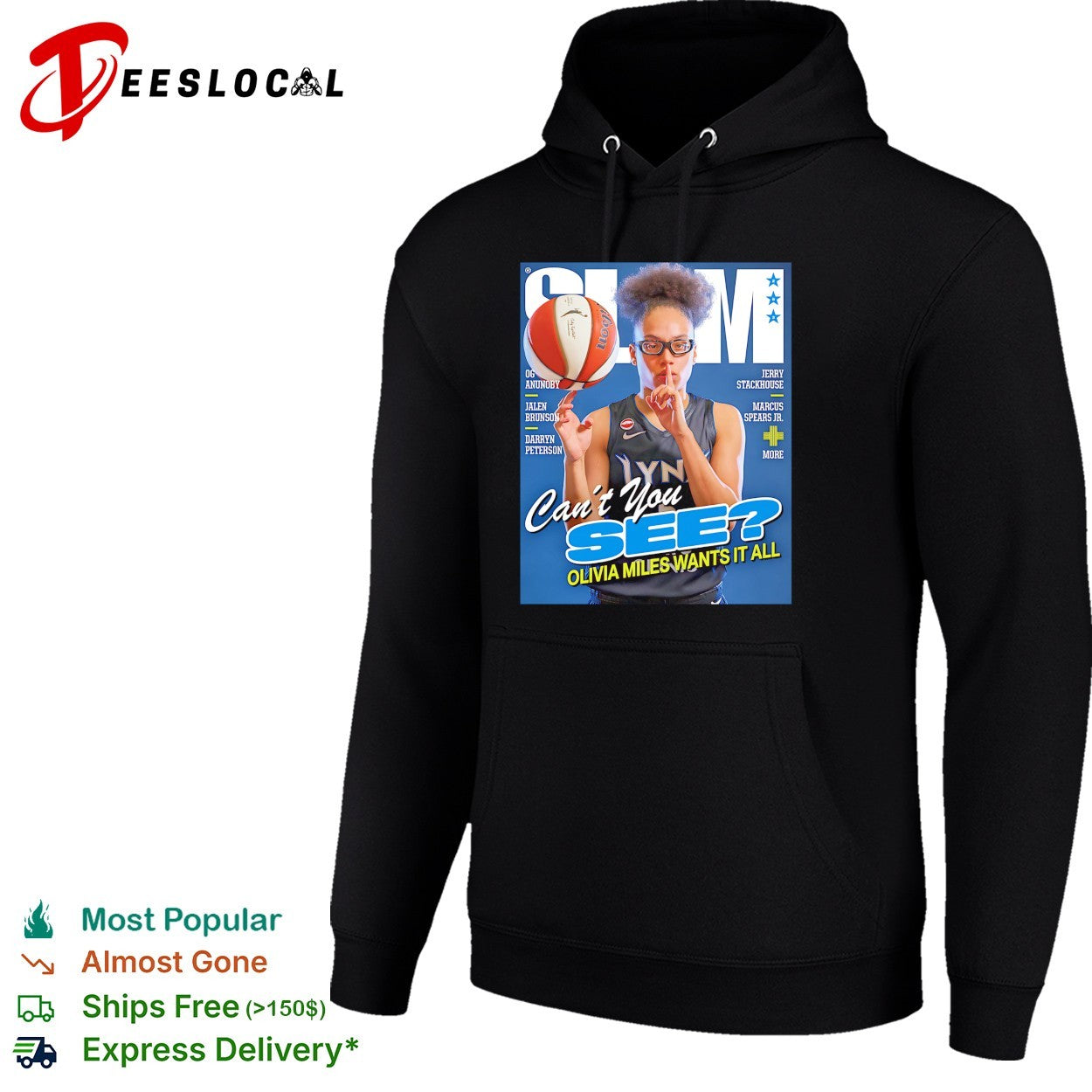 Olivia Miles SLAM cover Minnesota Lynx shirt