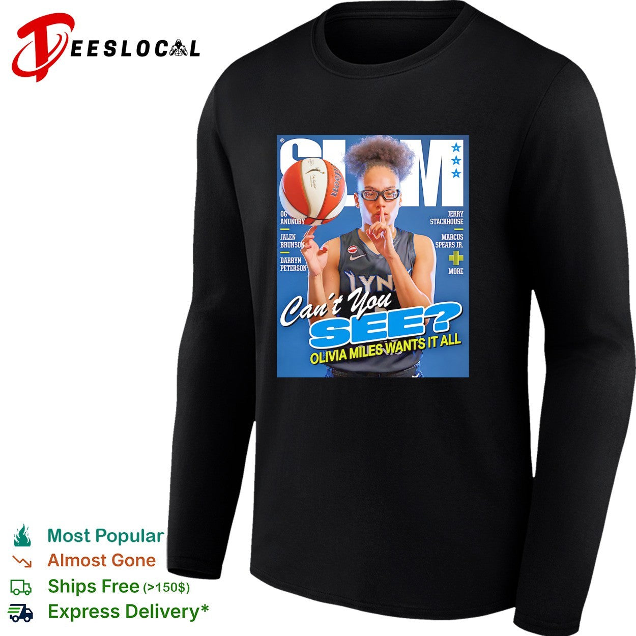 Olivia Miles SLAM cover Minnesota Lynx shirt