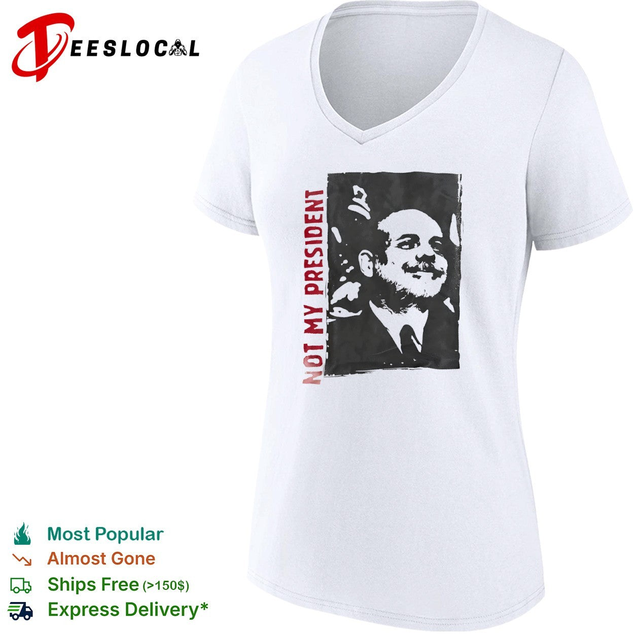 Not My President Portrait protest political statement shirt