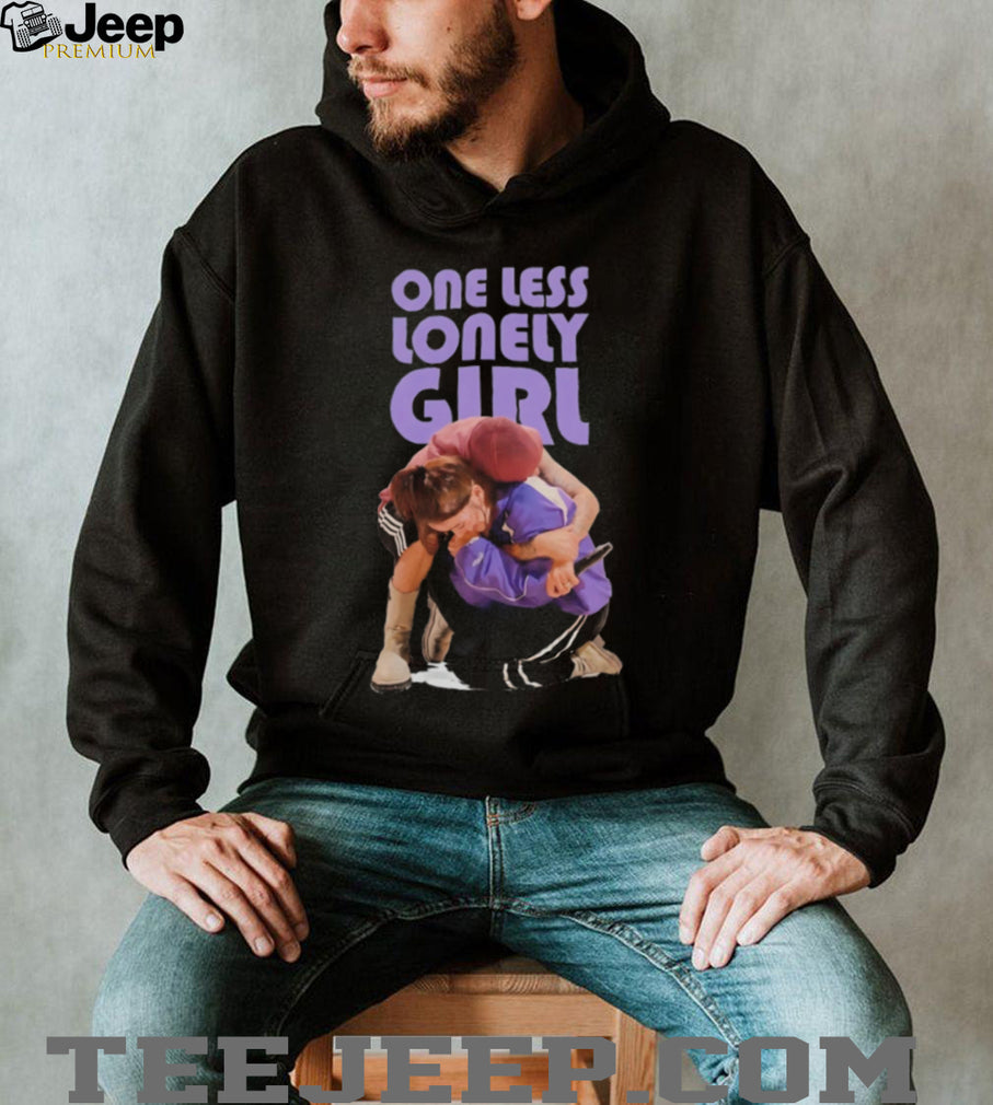 One Less Lonely Girl Hug Graphic T Shirt Emotional Fan Art Music T Shirt
