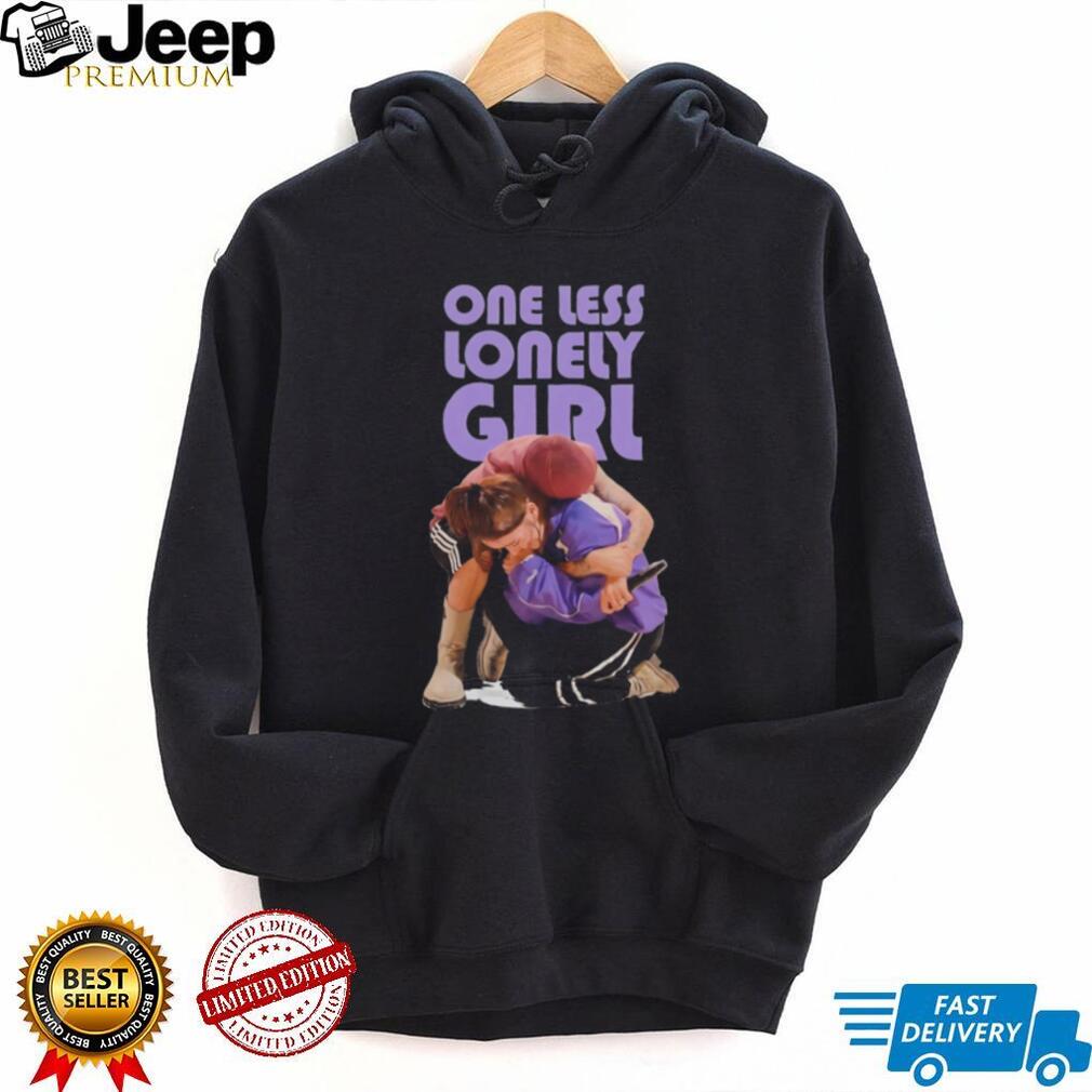 One Less Lonely Girl Hug Graphic T Shirt Emotional Fan Art Music T Shirt