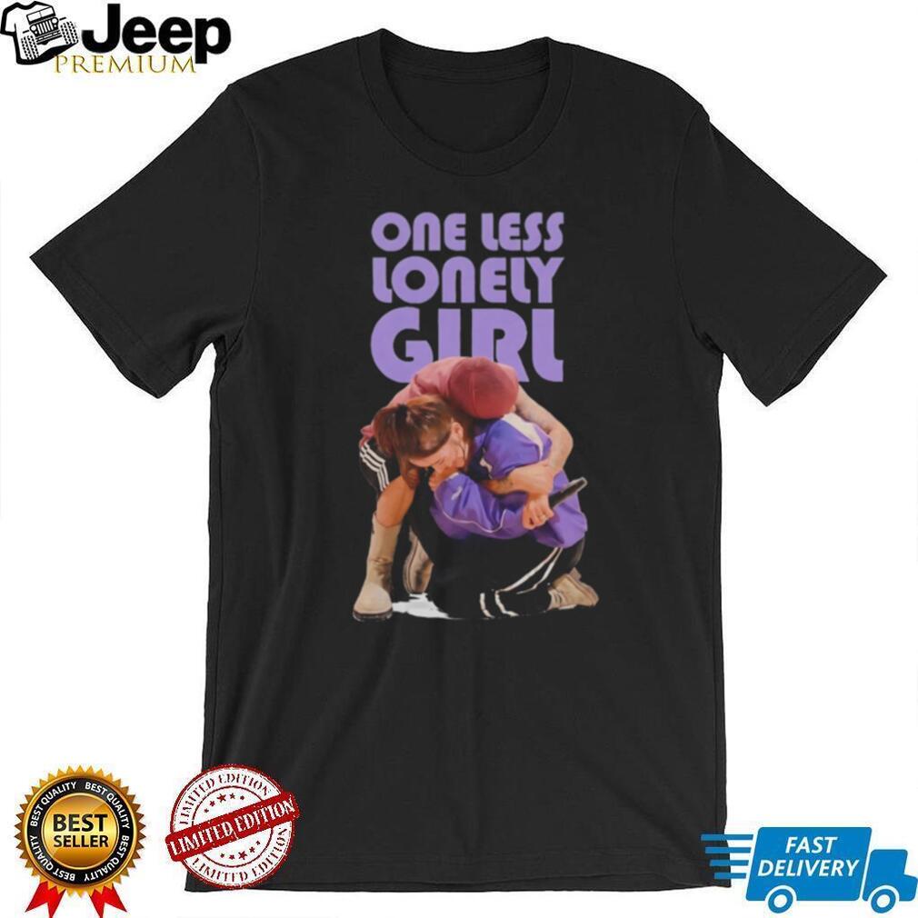 One Less Lonely Girl Hug Graphic T Shirt Emotional Fan Art Music T Shirt