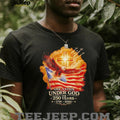 One Nation Under God 250 Years 1776 2026 American Eagle Cross Shirt
