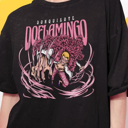 One Piece Shirt, Doflamingo T-shirt, Anime Clothing Merch
