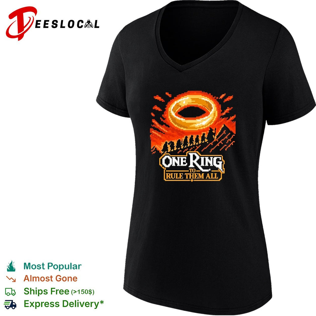 One ring to rule them all pixel fellowship shirt