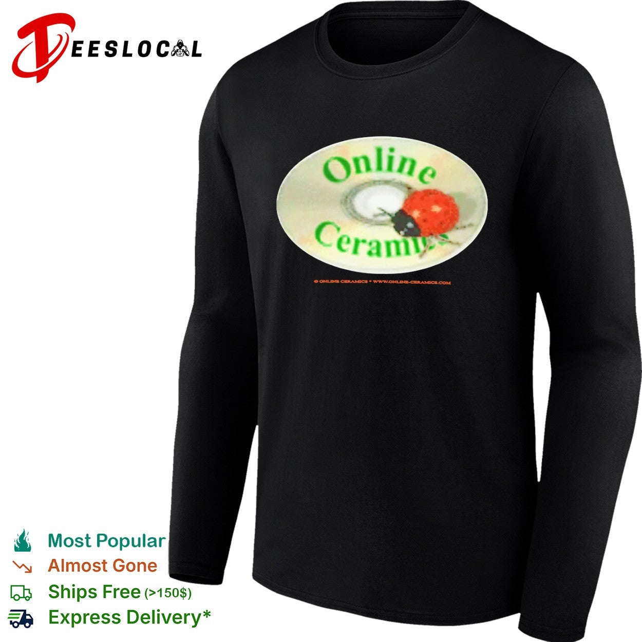 Online Ceramics Ladybug Logo Streetwear shirt