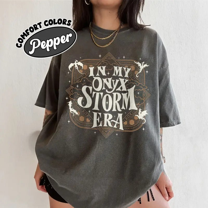 Onyx Storm Comfort Colors Shirt, Fourth Wing Merch, Basgiath War College TShirt, Dragon Lover Shirt, Fourth Wing Xaden...