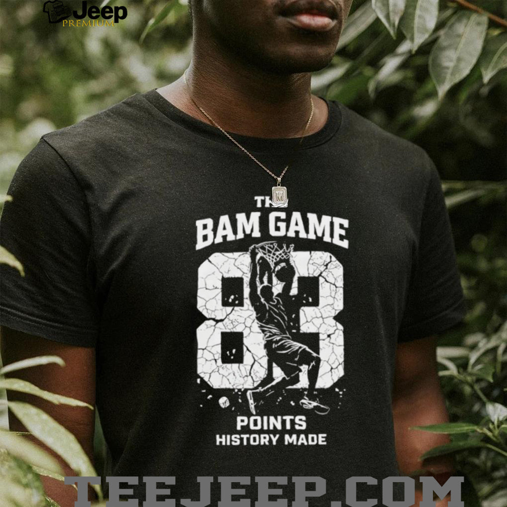 The Bam Game 83 Points History Made Miami Basketball T Shirt