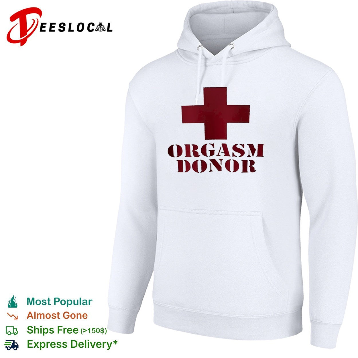 Orgasm Donor Red Cross Medical Parody shirt