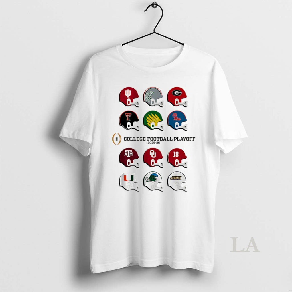 Original 2025 2026 College Football Playoff Field Toy Team Helmets Circle